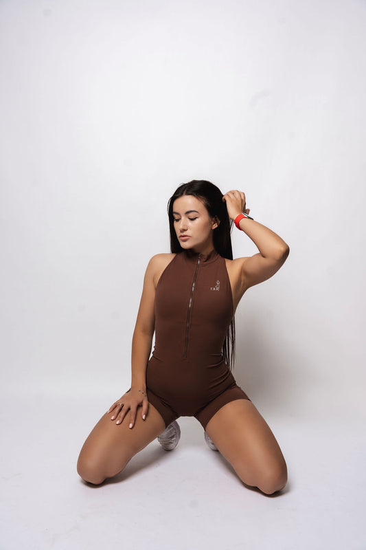 The Aura X Jumpsuit by TheBestBalance brown